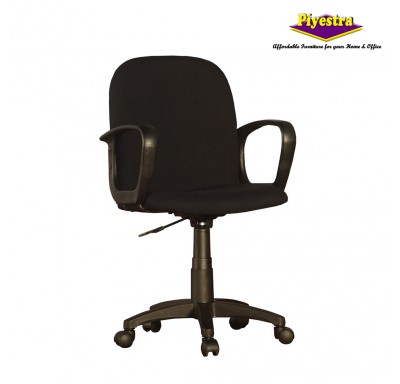 Magi Low Back Chair Fabric  - Black